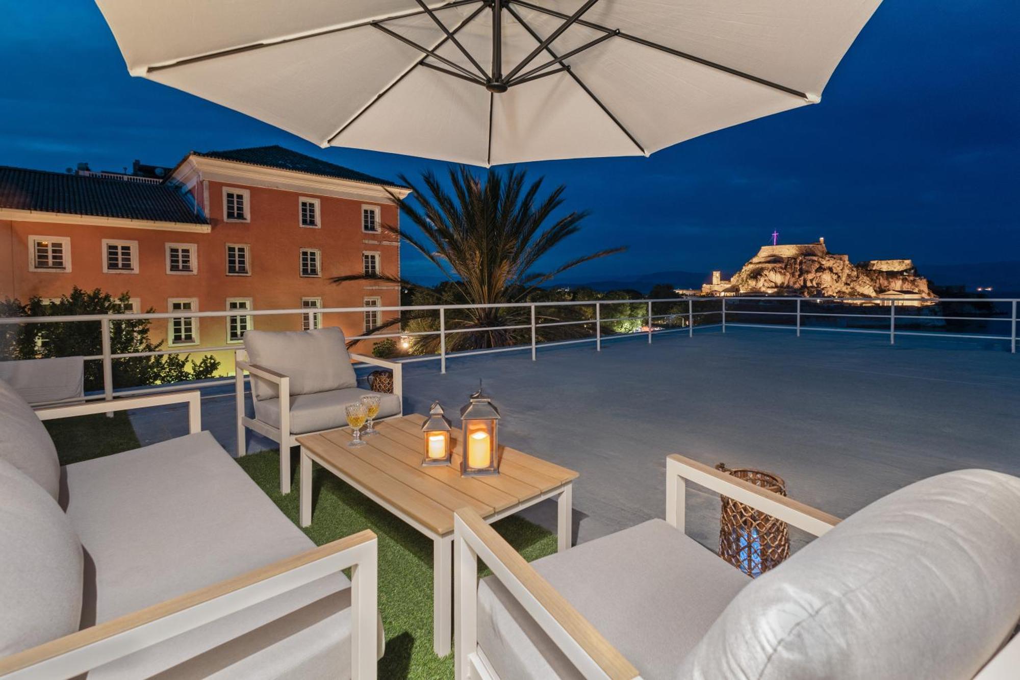 Old Fortress View Roof Top Apartment By Konnect Corfu  외부 사진